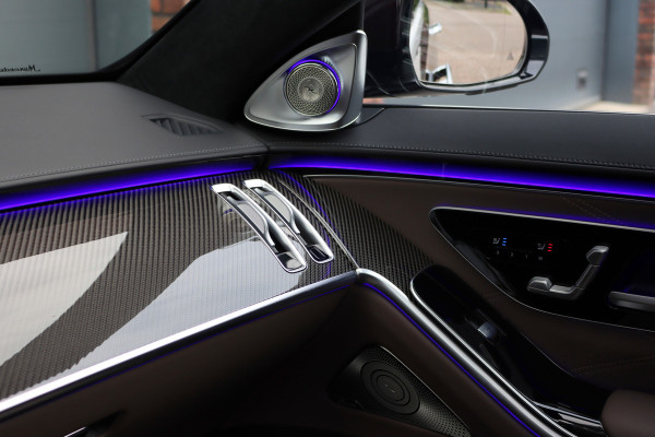 Mercedes-Benz S-Klasse AMG 63 S E Performance | 802pk | MANUFAKTUR | Keramisch | Achterasbesturing | Burmester High End | Distronic+ | HUD | Chauffeurspakket | Entertainmentpakket Premium Achter | Stoelventilatie V+A | Vlakkenverwarming |