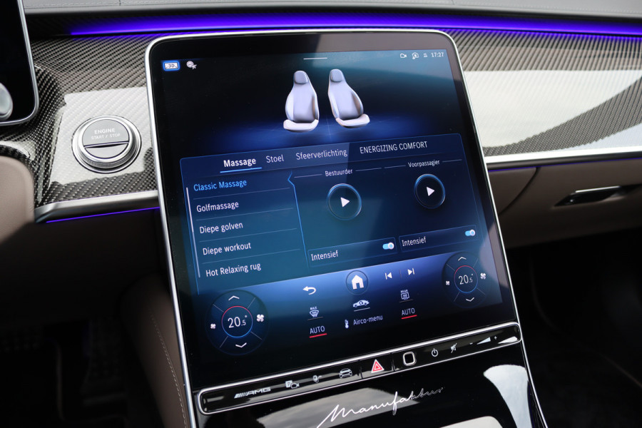 Mercedes-Benz S-Klasse AMG 63 S E Performance | 802pk | MANUFAKTUR | Keramisch | Achterasbesturing | Burmester High End | Distronic+ | HUD | Chauffeurspakket | Entertainmentpakket Premium Achter | Stoelventilatie V+A | Vlakkenverwarming |