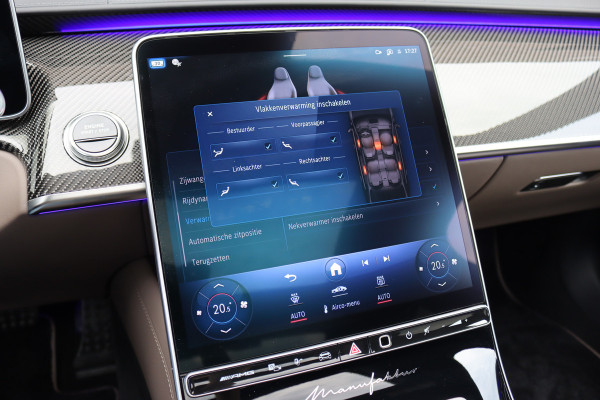 Mercedes-Benz S-Klasse AMG 63 S E Performance | 802pk | MANUFAKTUR | Keramisch | Achterasbesturing | Burmester High End | Distronic+ | HUD | Chauffeurspakket | Entertainmentpakket Premium Achter | Stoelventilatie V+A | Vlakkenverwarming |