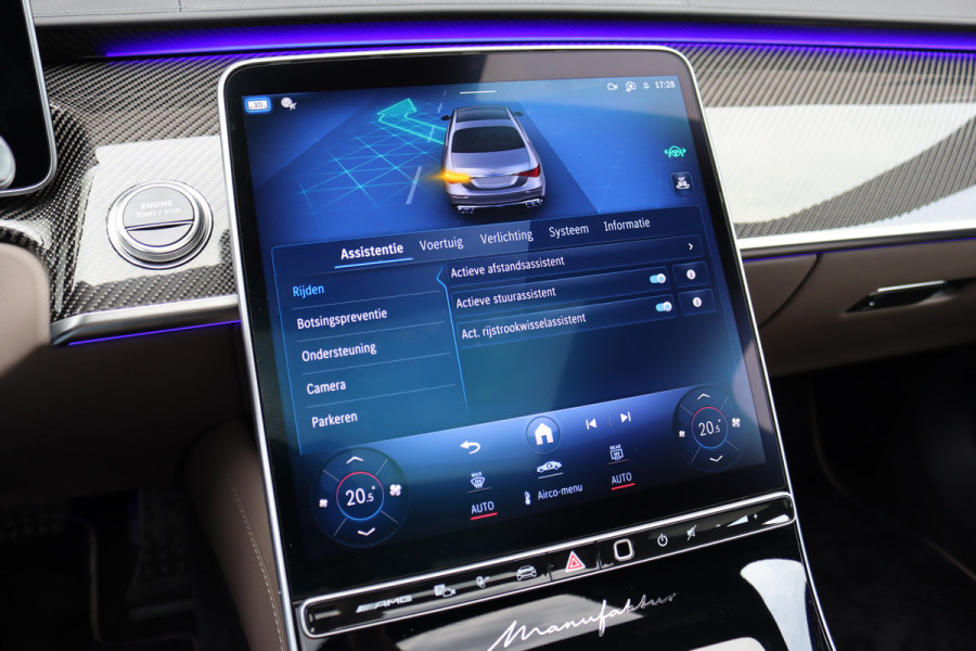 Mercedes-Benz S-Klasse AMG 63 S E Performance | 802pk | MANUFAKTUR | Keramisch | Achterasbesturing | Burmester High End | Distronic+ | HUD | Chauffeurspakket | Entertainmentpakket Premium Achter | Stoelventilatie V+A | Vlakkenverwarming |