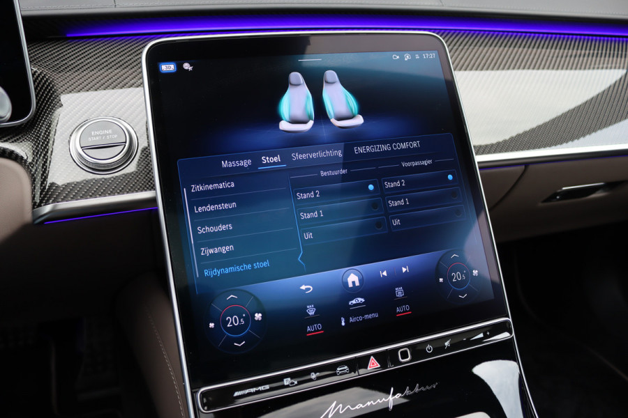 Mercedes-Benz S-Klasse AMG 63 S E Performance | 802pk | MANUFAKTUR | Keramisch | Achterasbesturing | Burmester High End | Distronic+ | HUD | Chauffeurspakket | Entertainmentpakket Premium Achter | Stoelventilatie V+A | Vlakkenverwarming |