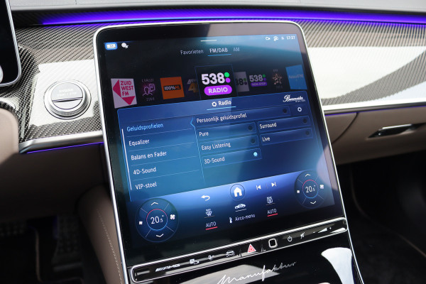 Mercedes-Benz S-Klasse AMG 63 S E Performance | 802pk | MANUFAKTUR | Keramisch | Achterasbesturing | Burmester High End | Distronic+ | HUD | Chauffeurspakket | Entertainmentpakket Premium Achter | Stoelventilatie V+A | Vlakkenverwarming |