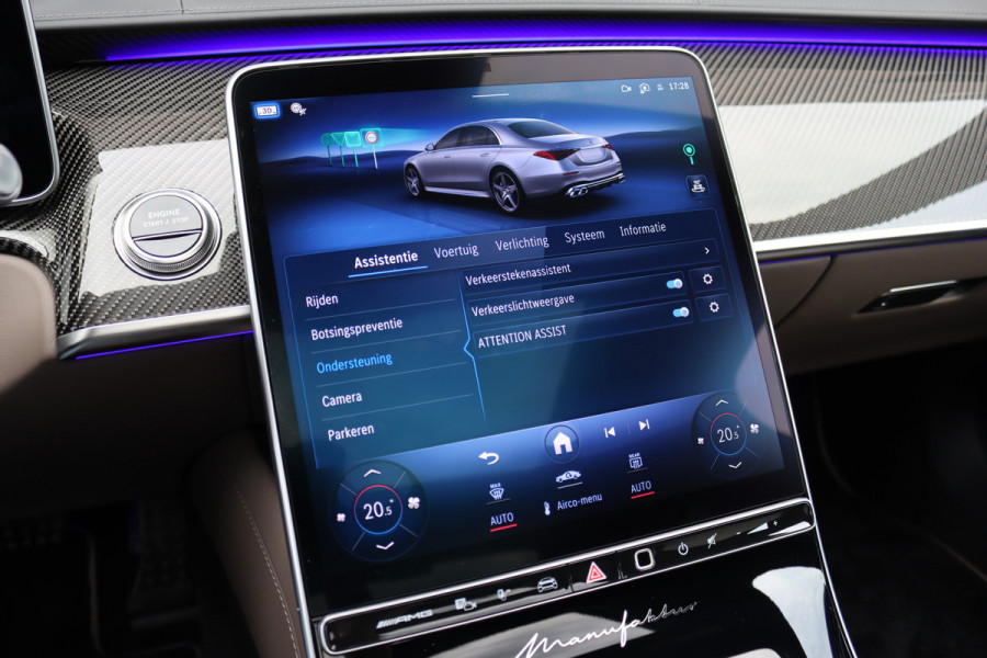 Mercedes-Benz S-Klasse AMG 63 S E Performance | 802pk | MANUFAKTUR | Keramisch | Achterasbesturing | Burmester High End | Distronic+ | HUD | Chauffeurspakket | Entertainmentpakket Premium Achter | Stoelventilatie V+A | Vlakkenverwarming |