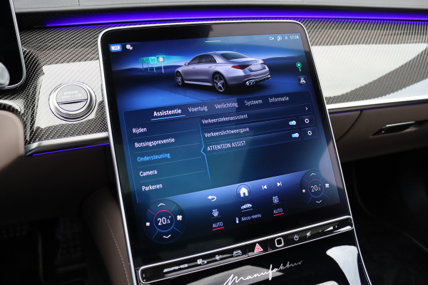Mercedes-Benz S-Klasse AMG 63 S E Performance | 802pk | MANUFAKTUR | Keramisch | Achterasbesturing | Burmester High End | Distronic+ | HUD | Chauffeurspakket | Entertainmentpakket Premium Achter | Stoelventilatie V+A | Vlakkenverwarming |