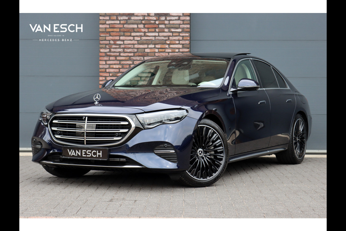 Mercedes-Benz E-Klasse 400 e 4MATIC Exclusive Line | Hypercreen | Luchtvering | Achterasbesturing | Distronic+ | Massage | Stoelventilatie | 3D-Display | HUD | Vlakkenverwarming | Digital Light |
