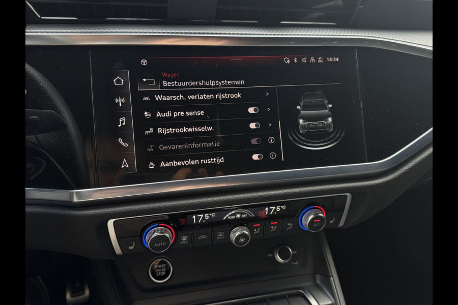 Audi Q3 Sportback 45 TFSI e S-line | Trekhaak | Camera | Chronosgrau | Matrix | Elektr. stoelen | Dodehoek | 1e eigenaar