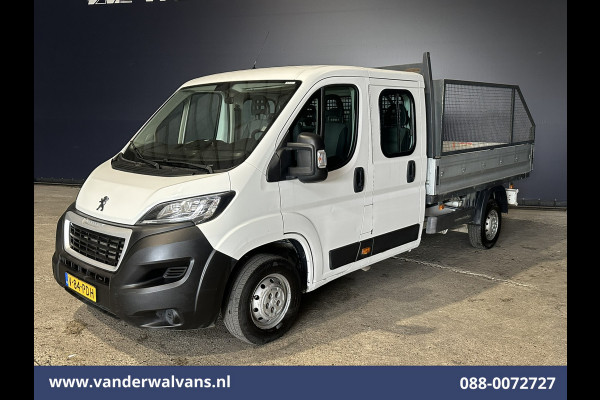 Peugeot Boxer 2.0 BlueHDI 130pk Pick up Dubbel Cabine Open laadbak Euro6 Airco | 7-Zits | Trekhaak | Navigatie