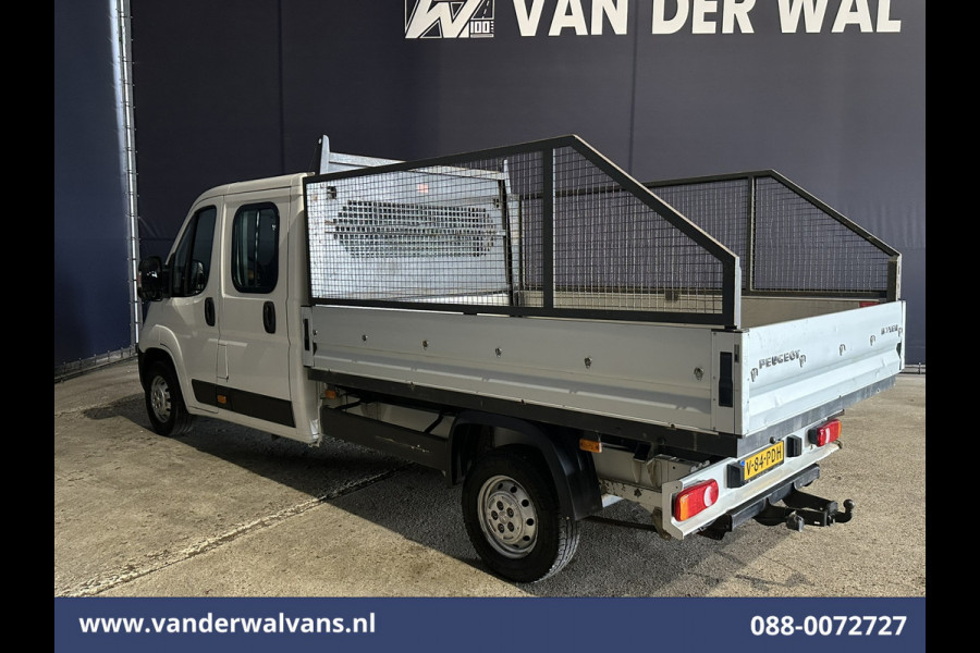 Peugeot Boxer 2.0 BlueHDI 130pk Pick up Dubbel Cabine Open laadbak Euro6 Airco | 7-Zits | Trekhaak | Navigatie