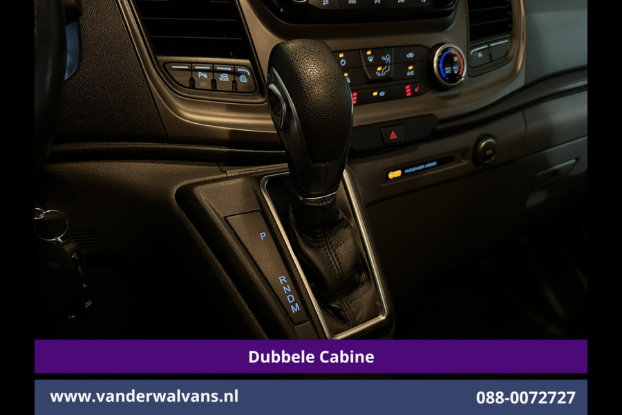 Ford Transit Custom 2.0 TDCI 131pk Automaat L2H1 Dubbele Cabine Euro6 Airco | 6-Zits | Camera | Navigatie | Apple Carplay Android Auto, Xenon, Cruisecontrol, Stoelverwarming, Verwarmde voorruit, Parkeersensoren, Achterklep