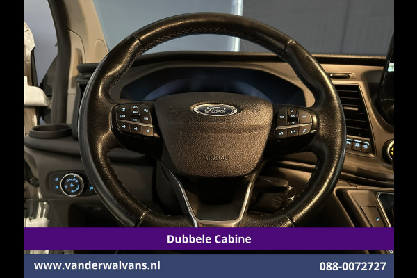 Ford Transit Custom 2.0 TDCI 131pk Automaat L2H1 Dubbele Cabine Euro6 Airco | 6-Zits | Camera | Navigatie | Apple Carplay Android Auto, Xenon, Cruisecontrol, Stoelverwarming, Verwarmde voorruit, Parkeersensoren, Achterklep