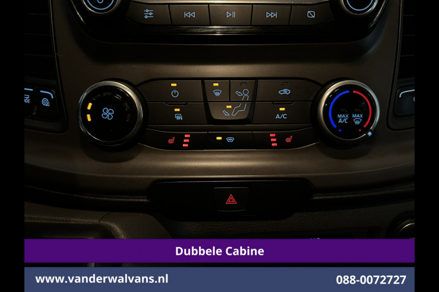 Ford Transit Custom 2.0 TDCI 131pk Automaat L2H1 Dubbele Cabine Euro6 Airco | 6-Zits | Camera | Navigatie | Apple Carplay Android Auto, Xenon, Cruisecontrol, Stoelverwarming, Verwarmde voorruit, Parkeersensoren, Achterklep
