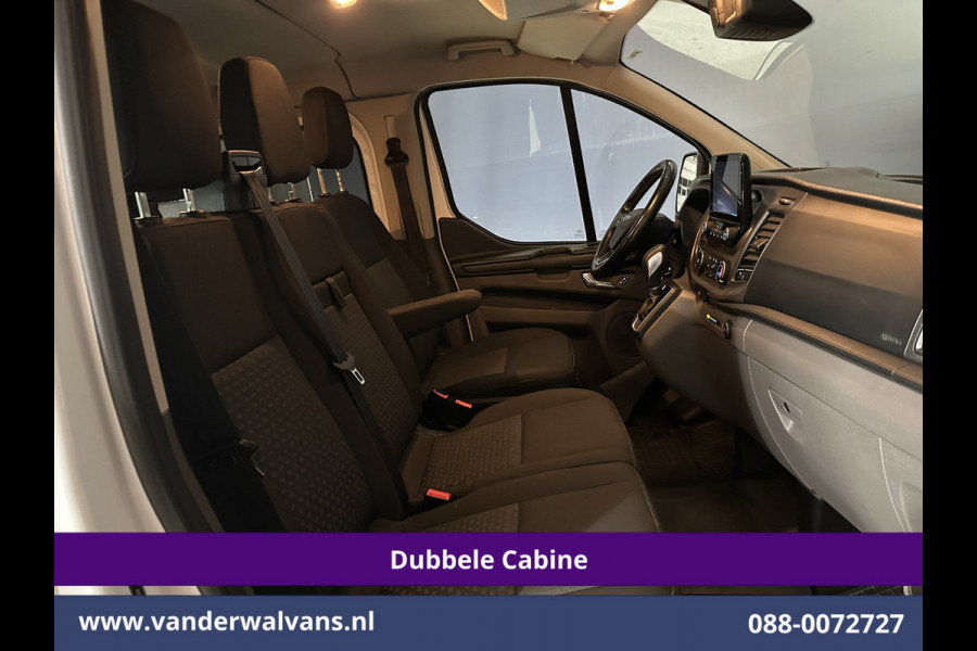 Ford Transit Custom 2.0 TDCI 131pk Automaat L2H1 Dubbele Cabine Euro6 Airco | 6-Zits | Camera | Navigatie | Apple Carplay Android Auto, Xenon, Cruisecontrol, Stoelverwarming, Verwarmde voorruit, Parkeersensoren, Achterklep
