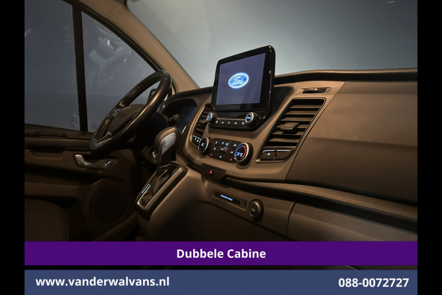 Ford Transit Custom 2.0 TDCI 131pk Automaat L2H1 Dubbele cabine Euro6 Airco | 6-Zits | Camera | Navigatie | Apple Carplay LED, Trekhaak, Cruisecontrol, Android Auto, Stoelverwarming, Verwarmde Voorruit, Parkeersensoren, Bijrijdersbank