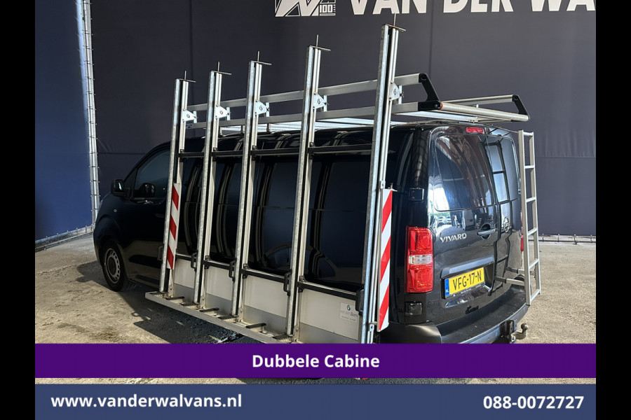 Opel Vivaro 2.0 CDTI 123pk L3H1 Glasresteel Dubbele cabine Euro6 Airco | 5-Zits | Camera | Navigatie | Apple Carplay Android Auto, Cruisecontrol, 2500kg Trekhaak, Parkeersensoren