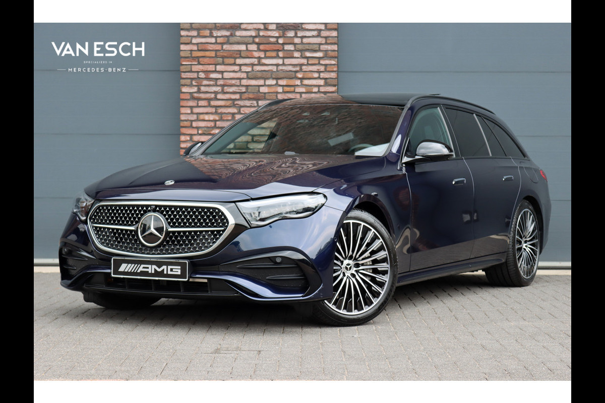 Mercedes-Benz E-Klasse Estate 300 de 4MATIC AMG Line | Hyperscreen | Distronic+ | Zonweringpakket | Trekhaak | Stoelventilatie | HUD | 3D-Display | Burmester | Panoramadak |