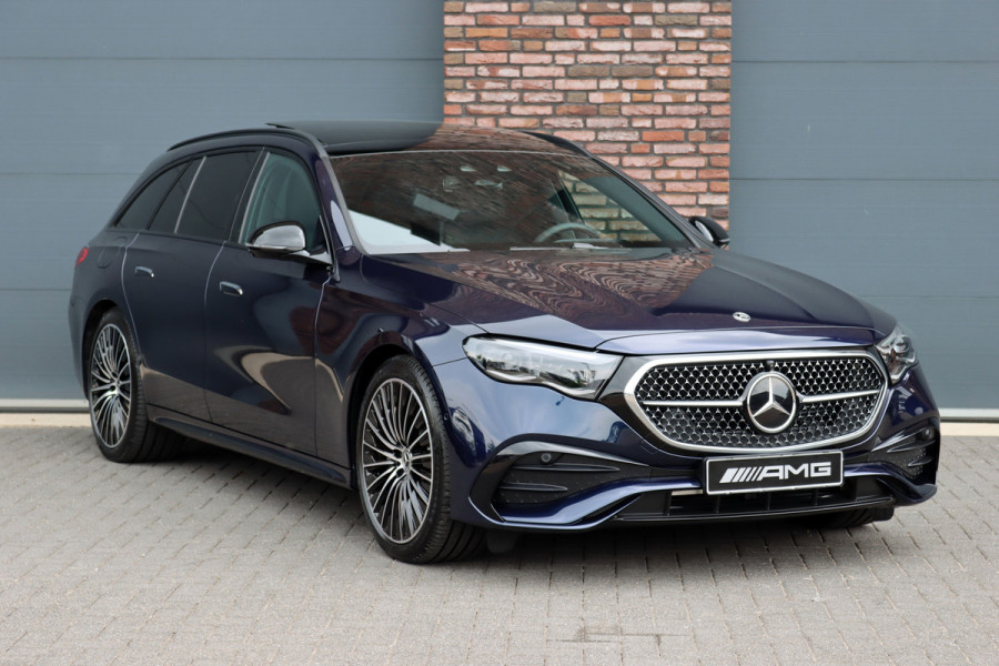 Mercedes-Benz E-Klasse Estate 300 de 4MATIC AMG Line | Hyperscreen | Distronic+ | Zonweringpakket | Trekhaak | Stoelventilatie | HUD | 3D-Display | Burmester | Panoramadak |