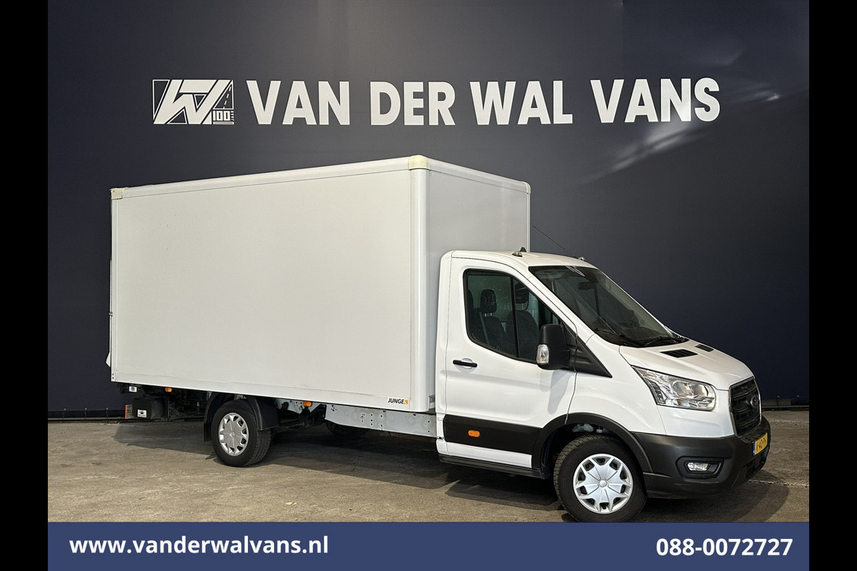 Ford Transit 2.0 TDCI 130pk Bakwagen L4.35m Laadklep Euro6 Airco | Camera | Cruisecontrol | Verwarmde voorruit Bijrijdersbank, 970kg laadvermogen
