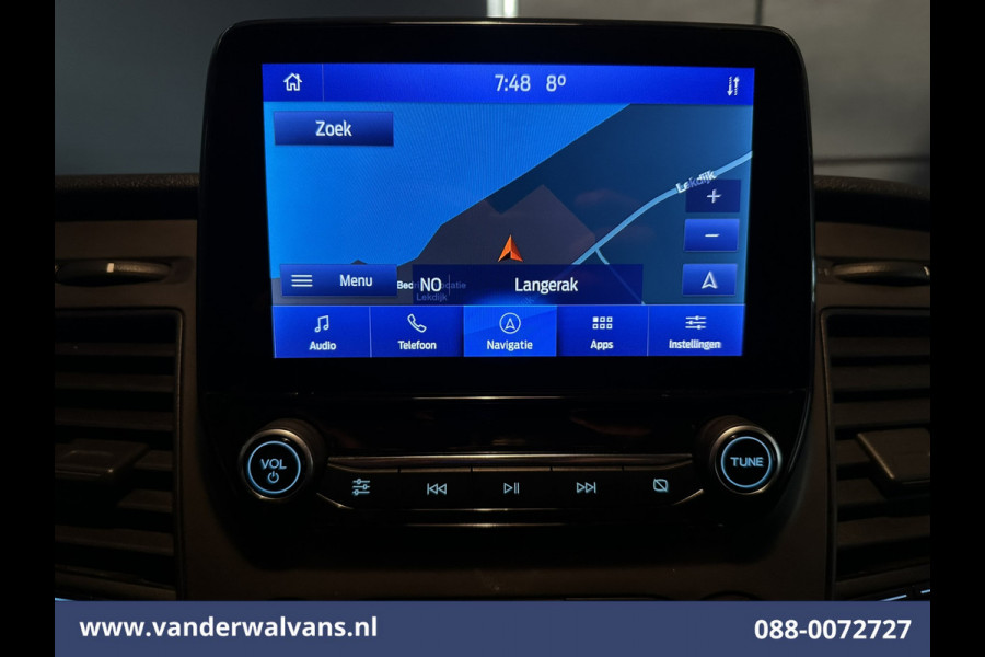 Ford Transit Custom 2.0 TDCI 131pk L2H1 Euro6 Airco | Navigatie | Apple Carplay | LED | 2800kg Trekhaak | Cruisecontrol Parkeersensoren, Bijrijdersbank