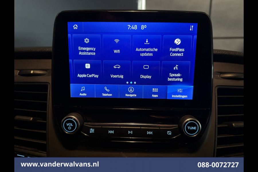 Ford Transit Custom 2.0 TDCI 131pk L2H1 Euro6 Airco | Navigatie | Apple Carplay | LED | 2800kg Trekhaak | Cruisecontrol Parkeersensoren, Bijrijdersbank