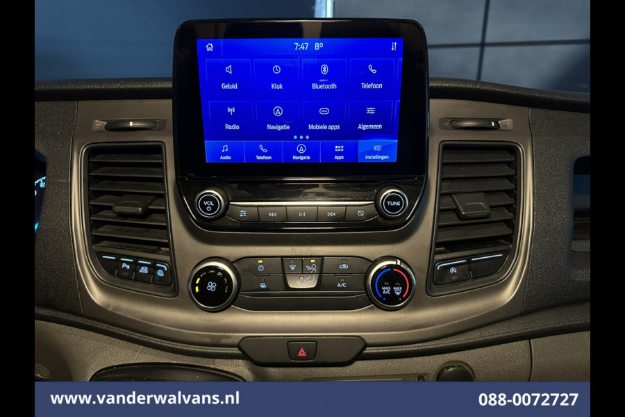 Ford Transit Custom 2.0 TDCI 131pk L2H1 Euro6 Airco | Navigatie | Apple Carplay | LED | 2800kg Trekhaak | Cruisecontrol Parkeersensoren, Bijrijdersbank