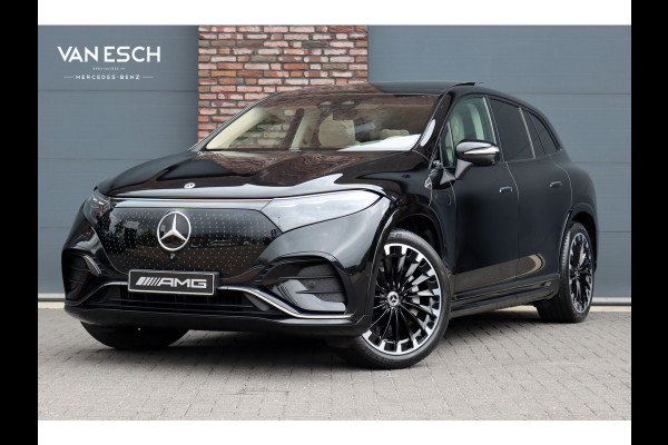 Mercedes-Benz EQS SUV 450+ AMG Line 108 kWh | Luchtvering | Hyperscreen | Achterasbesturing | Distronic+ | Entertainment Achter | Massage | Burmester | Verwarmd Stuurwiel | Tablet | HUD |