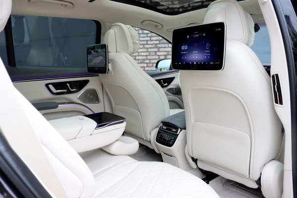 Mercedes-Benz EQS SUV 450+ AMG Line 108 kWh | Luchtvering | Hyperscreen | Achterasbesturing | Distronic+ | Entertainment Achter | Massage | Burmester | Verwarmd Stuurwiel | Tablet | HUD |