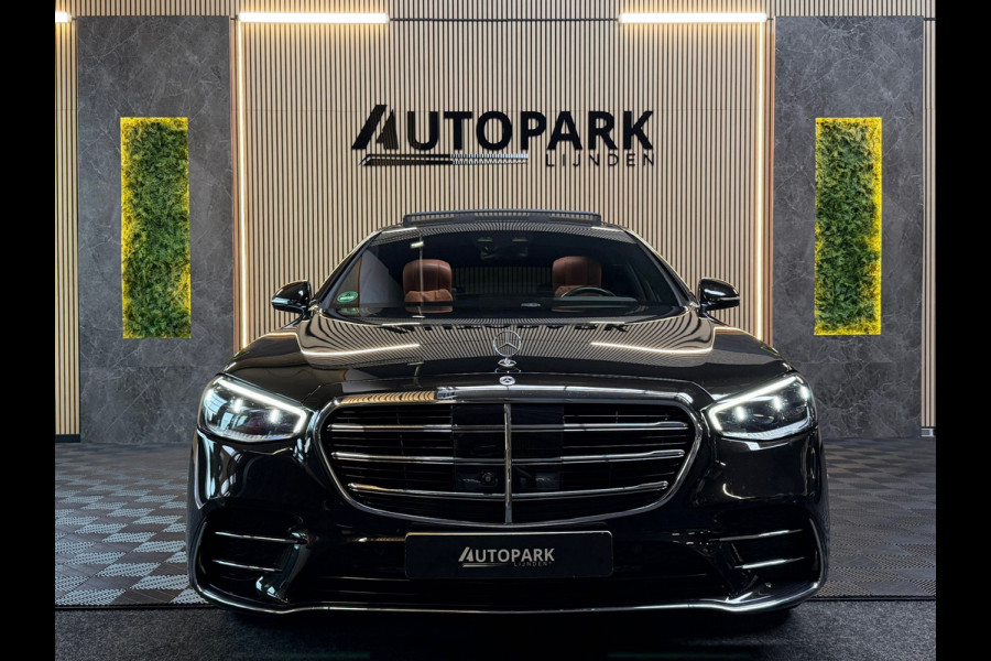 Mercedes-Benz S-Klasse 580 e Lang AMG Line BTW|PREMIUM|PANO|MASSAGE|SOFTCLOSE|ACHTERASB|BURMESTER 3D|CHAUFFEURSPAKKET|KOELKAST|TV!