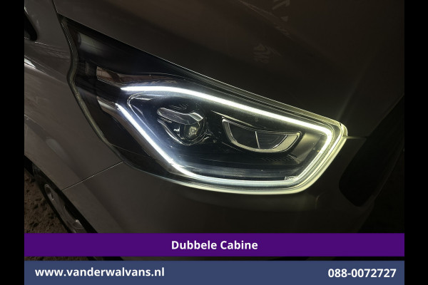 Ford Transit Custom 2.0 TDCI 130pk Automaat L2H1 Dubbele Cabine Euro6 Airco | 6-Zits | Camera | Navigatie | Xenon Apple Carplay, Android Auto, Adaptieve Cruisecontrol, Trekhaak, Parkeersensoren, Stoelverwarming, Verwarmde voorruit