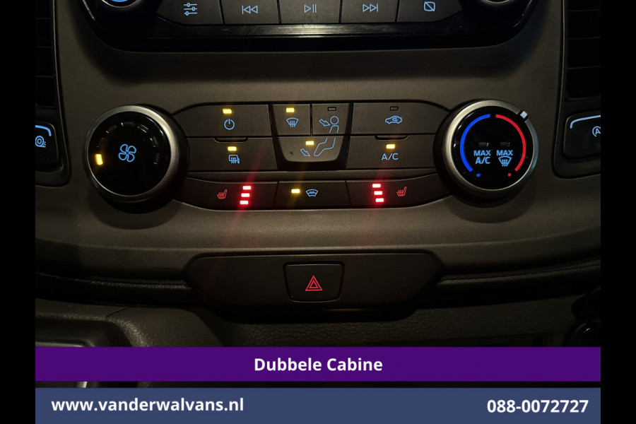 Ford Transit Custom 2.0 TDCI 130pk Automaat L2H1 Dubbele Cabine Euro6 Airco | 6-Zits | Camera | Navigatie | Xenon Apple Carplay, Android Auto, Adaptieve Cruisecontrol, Trekhaak, Parkeersensoren, Stoelverwarming, Verwarmde voorruit