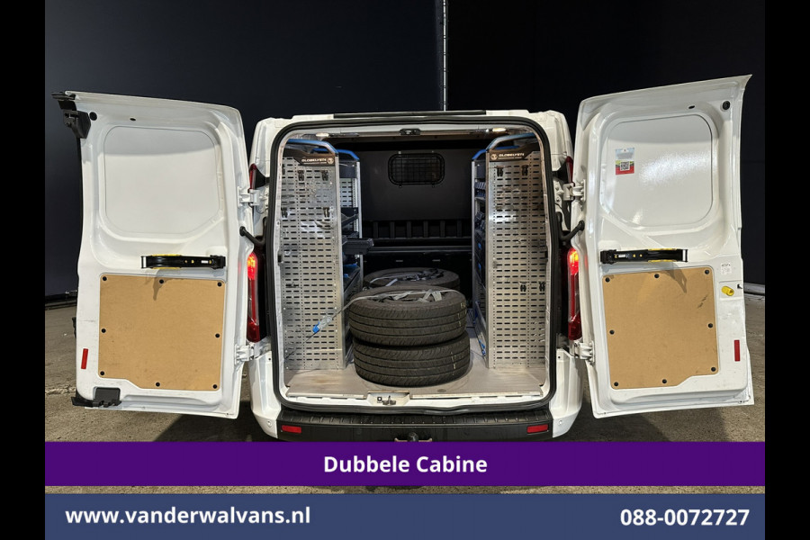 Ford Transit Custom 2.0 TDCI 130pk Automaat L2H1 Dubbele Cabine Euro6 Airco | 6-Zits | Camera | Navigatie | Xenon Apple Carplay, Android Auto, Adaptieve Cruisecontrol, Trekhaak, Parkeersensoren, Stoelverwarming, Verwarmde voorruit