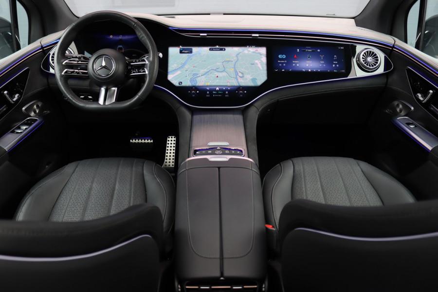 Mercedes-Benz EQE SUV 350 4MATIC AMG Line Premium+ 91 kWh | Luchtvering | Hyperscreen | Achterasbesturing | Distronic+ | Panoramadak | Burmester | Digital Light | Surround Camera | 22kW | Warmtepomp |