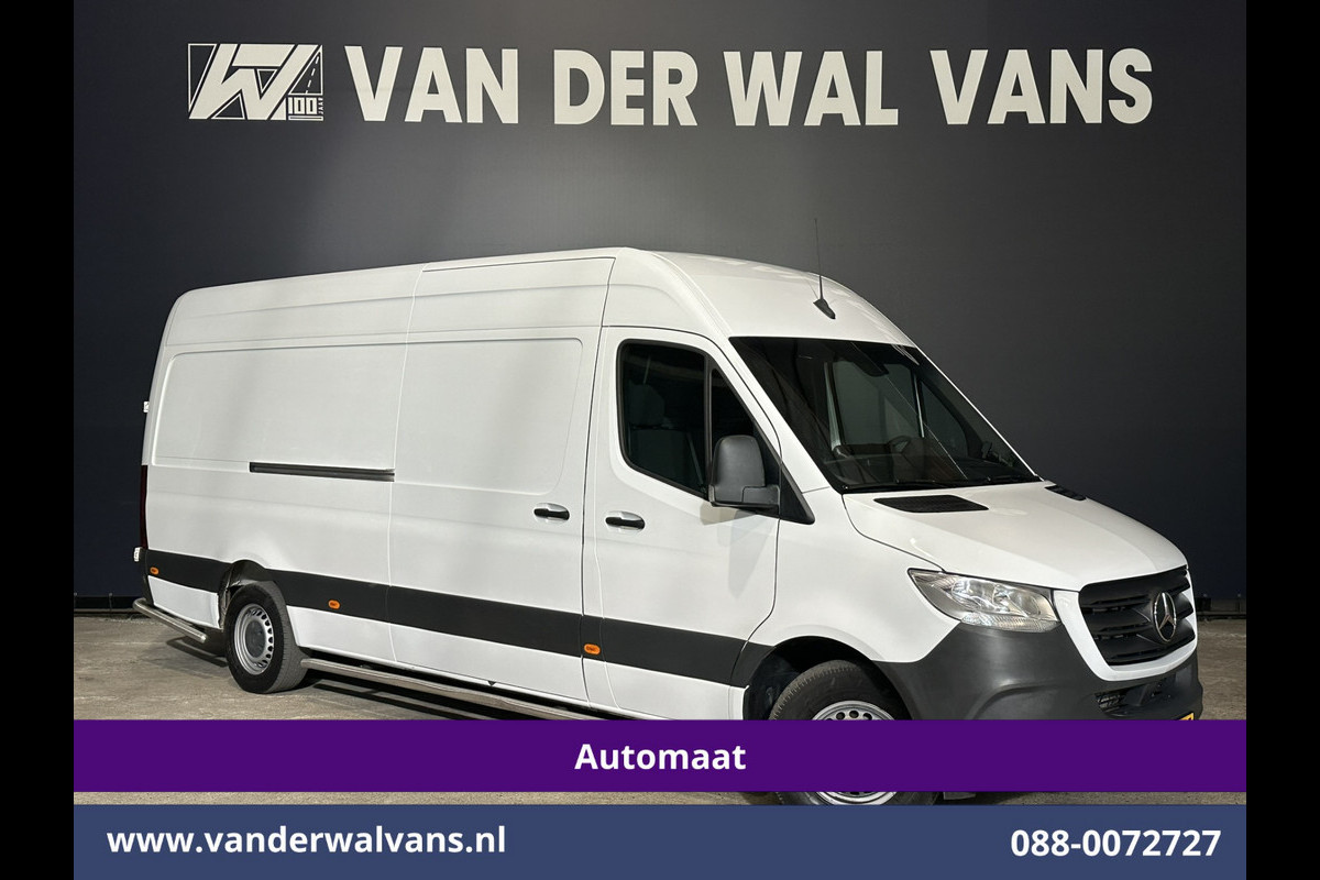 Mercedes-Benz Sprinter 315CDI 150pk 9G-Tronic Automaat L3H2 Euro6 Airco | Camera | Apple Carplay | Cruisecontrol Android Auto, Chauffeursstoel, Sidebars, Trekhaak, Bijrijdersbank