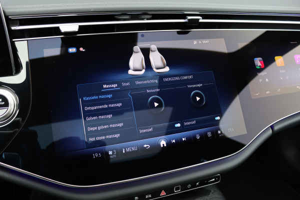 Mercedes-Benz E-Klasse 400 e 4MATIC AMG Line | Hyperscreen | Luchtvering | Achterasbesturing | Distronic+ | HUD | Massage | Burmester | Nappa Leder | Trekhaak | Vlakkenverwarming | Stoelventilatie | Soft-Close |