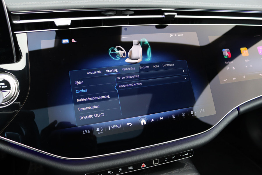 Mercedes-Benz E-Klasse 400 e 4MATIC AMG Line | Hyperscreen | Luchtvering | Achterasbesturing | Distronic+ | HUD | Massage | Burmester | Nappa Leder | Trekhaak | Vlakkenverwarming | Stoelventilatie | Soft-Close |