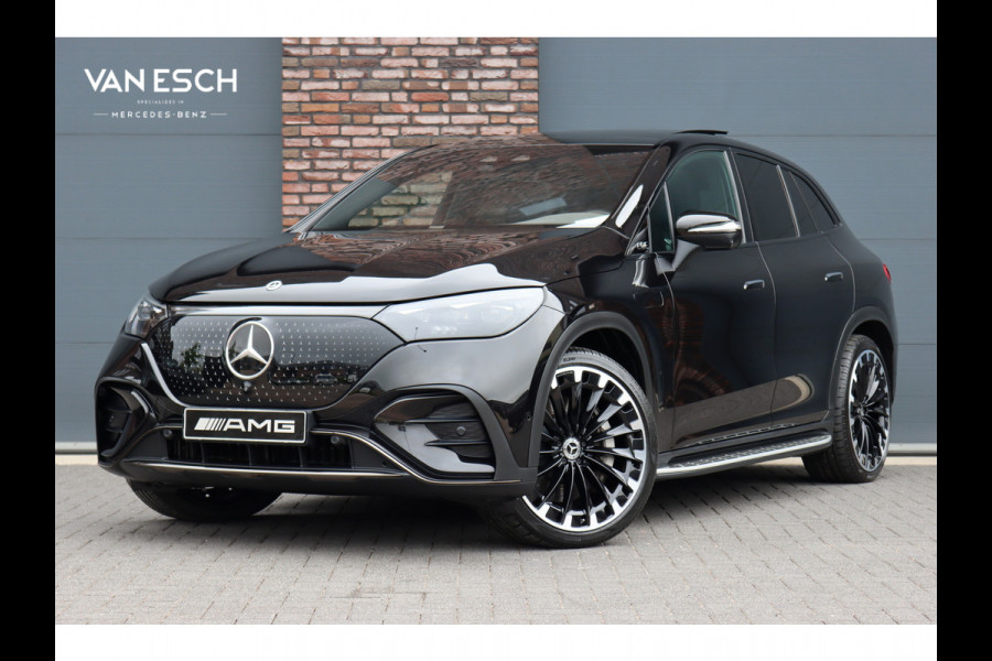 Mercedes-Benz EQE SUV 500 4MATIC AMG Line 91 kWh | Luchtvering | Hyperscreen | Achterasbesturing | Distronic+ | Massage | Nappa Leder | HUD | Stoelventilatie | Trekhaak | Memory | Verwarmd Stuurwiel |