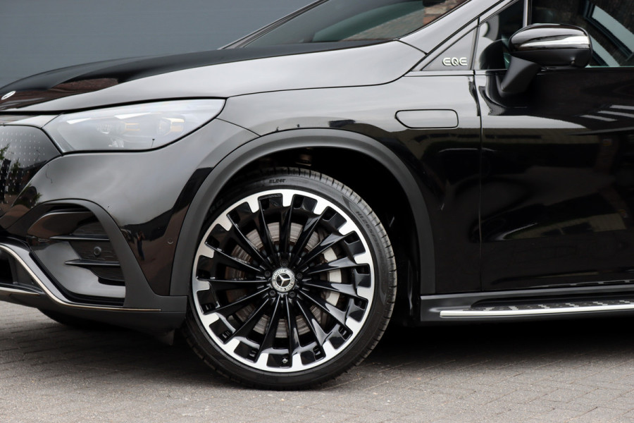 Mercedes-Benz EQE SUV 500 4MATIC AMG Line 91 kWh | Luchtvering | Hyperscreen | Achterasbesturing | Distronic+ | Massage | Nappa Leder | HUD | Stoelventilatie | Trekhaak | Memory | Verwarmd Stuurwiel |