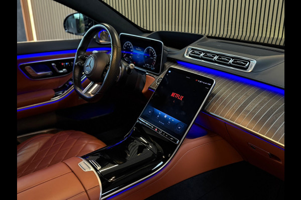 Mercedes-Benz S-Klasse 580 e Lang AMG Line BTW|PREMIUM|PANO|MASSAGE|SOFTCLOSE|ACHTERASB|BURMESTER 3D|CHAUFFEURSPAKKET|KOELKAST|TV!
