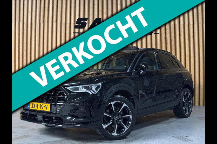 Audi Q3 45 TFSI e S edition Full BLACK|PANO|SONOS|AMBIENT|CAM|KEYLESS|CRUISECONTROL|19 INCH LMV