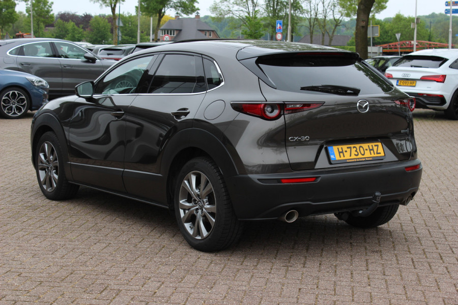 Mazda CX-30 2.0 e-SkyActiv-X M Hybrid Luxury / Trekhaak / Schuifdak / 360Camera / Head-up / Leder / 18'' / Navigatie / Stoelverwarming / DAB / ACC