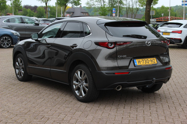 Mazda CX-30 2.0 e-SkyActiv-X M Hybrid Luxury / Trekhaak / Schuifdak / 360Camera / Head-up / Leder / 18'' / Navigatie / Stoelverwarming / DAB / ACC