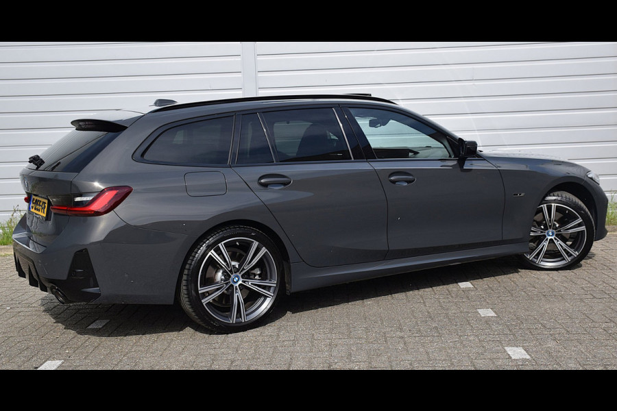BMW 3 Serie Touring 330e*M-Pakket*Dak*Trekhaak*140Dkm*Keyless*2023*Dravit Grau*INDIVIDUAL*