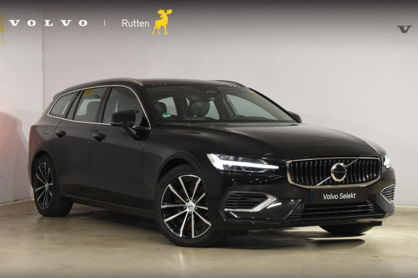 Volvo V60 T6 350PK Automaat Plug-in Hybrid Essential Bright / Navigatie / Adaptive cruise control / Leren bekleding / Achteruitrijcamera / Stuur & Stoelverwarming / Stoelverwarming achter / Trekhaak