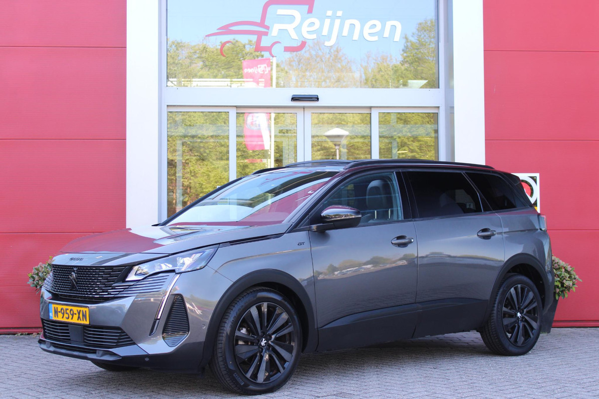Peugeot 5008 1.6 180PK AUTOMAAT GT | PANORAMA SCHUIF/KANTEL DAK | FOCAL AUDIO SYSTEM | 7-PERSOONS! | NAVIGATIE | APPLE CARPLAY/ANDROID AUTO | ADAPTIVE CRUISE CONTROL | BLACK PACK | FULL LED KOPLAMPEN | DAB+ RADIO | DODEHOEK DETECTIE | 19" LICHTMETALEN VELGEN |