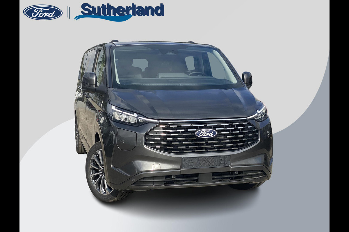 Ford Transit Custom Tourneo 340 2.5 PHEV L2H1 Titanium X 233pk | 16-weg elek. AGR-stoel | Handsfree elektrische dubbele zijschuifdeuren | Panoramadak | 15 B&O speaker | Inklapbare trekhaak | Verwarmbaar stuurwiel | Verwarmbare en elektrisch verstelbare stoelen tweede zitrij | Draadloos opladen