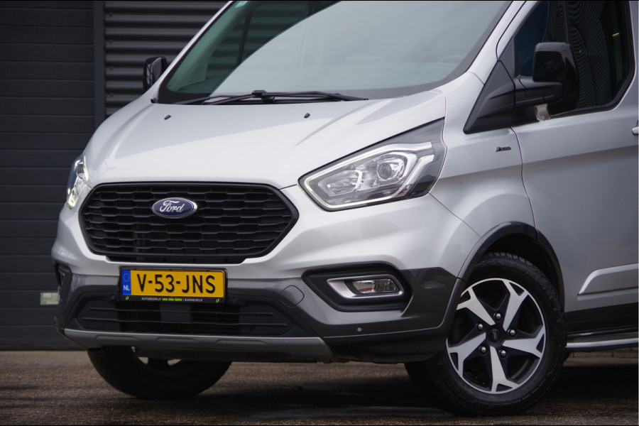 Ford Transit Custom 2.0 TDCI L2 ACTIVE 170PK AUT. TREKHAAK, 17'' LMV, SIDESTEPS, CAMERA, CRUISE, AIRCO, STOELVERWARMING
