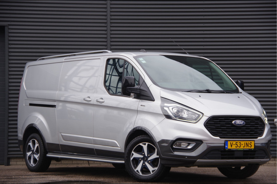 Ford Transit Custom 2.0 TDCI L2 ACTIVE 170PK AUT. TREKHAAK, 17'' LMV, SIDESTEPS, CAMERA, CRUISE, AIRCO, STOELVERWARMING