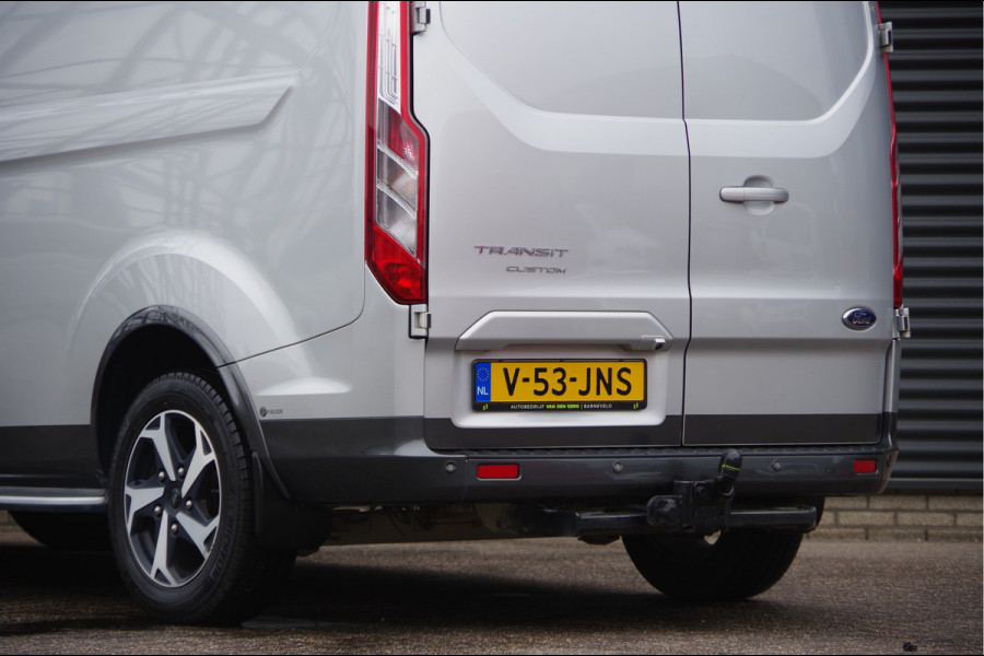 Ford Transit Custom 2.0 TDCI L2 ACTIVE 170PK AUT. TREKHAAK, 17'' LMV, SIDESTEPS, CAMERA, CRUISE, AIRCO, STOELVERWARMING
