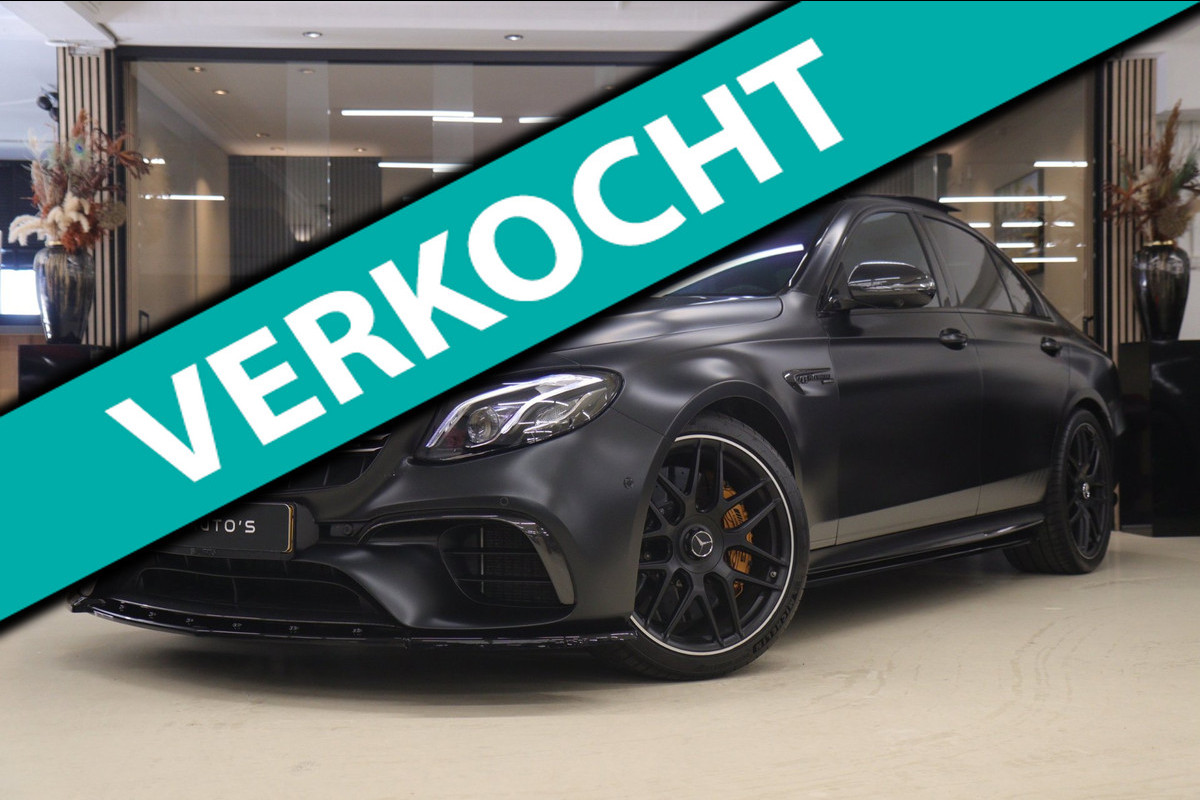 Mercedes-Benz E-Klasse AMG 63 S 4MATIC EDITION 1 PANO/CARPLAY/360CAM/HUD/CERAMIC/ACC/VOL!