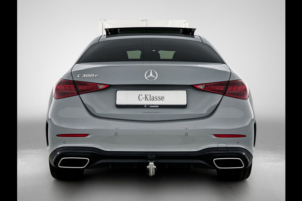 Mercedes-Benz C-Klasse 300 e Business Solution AMG | Nightpakket | Comfortpakket Plus | Middenconsole metaalstructuur | Trekhaak | Panoramaschuifdak | Smartphone integratie | 360° camera | Sfeerverlichting |
