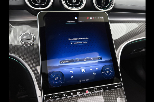 Mercedes-Benz C-Klasse 300 e Business Solution AMG | Nightpakket | Comfortpakket Plus | Middenconsole metaalstructuur | Trekhaak | Panoramaschuifdak | Smartphone integratie | 360° camera | Sfeerverlichting |